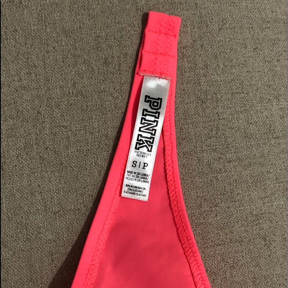 PINK VICTORIA’S SECRET CORAL BOKINI 👙 TOP SIZE S - Picture 6 of 6